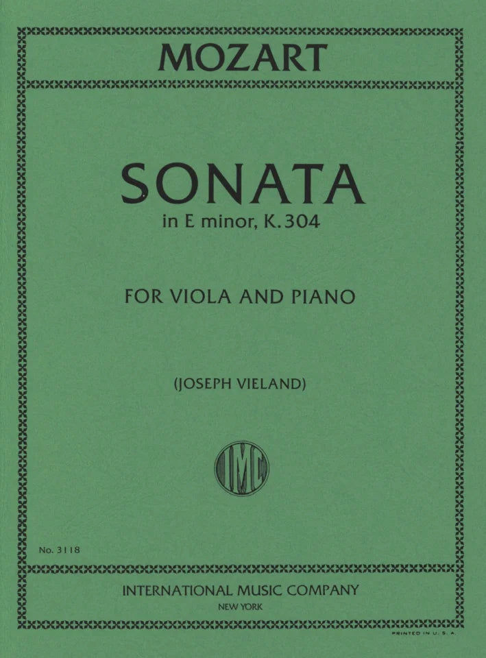 Mozart: Sonata E min K304	[Viola+Piano]	(IMC)
