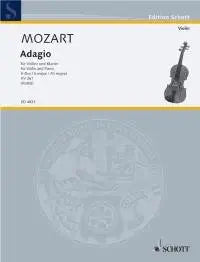 Mozart: Adagio E Major K261 [Violin+Piano] (Schott)