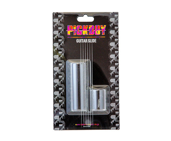 Guitar Slide - Perspex Glass, Pickboy, 2-pack 68mm + 30mm