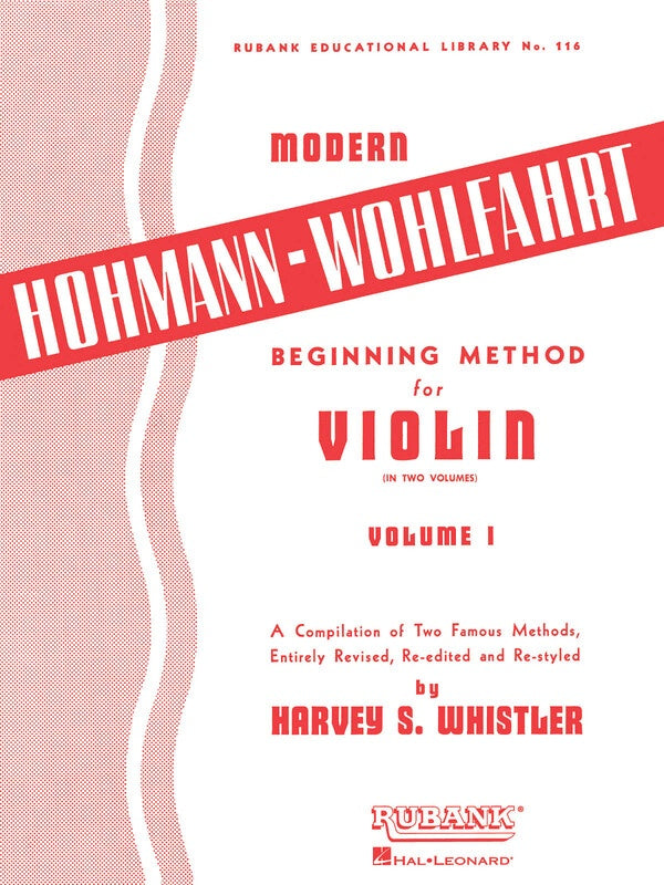 Beginning Method Violin BK 1  - Whistler [from Wohlfahrt + Hohmann] (Rubank)