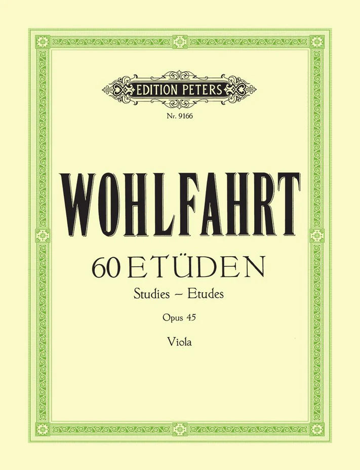 Wohlfart: 60 Studies op 45 [Viola] (Peters)