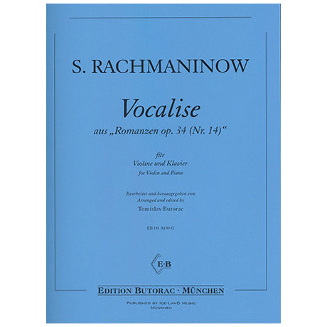 Rachmaninoff: Vocalise Cello+Piano (Iceland)