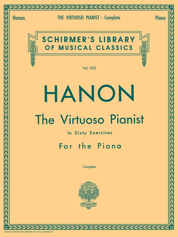 Hanon: The Virtuoso Pianist Complete (Schirmer)