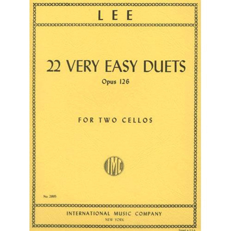 Lee:	22 Very Easy Duets op 126 [2 Cellos] (IMC)