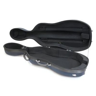 Cello Case: Hardbag 1/2 with wheels, Blue. [Pod Style]