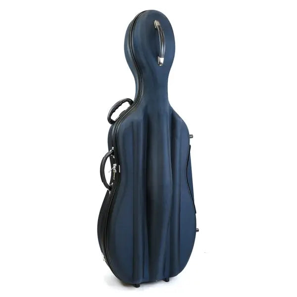 Cello Case: Hardbag 1/2 with wheels, Blue. [Pod Style]