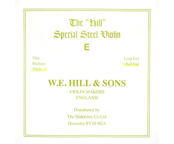Violin String: Hill Thick (High Tension) E 4/4