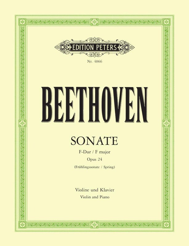 Beethoven: Sonata F Maj op 24 (Spring) [Violin+Piano]	(Peters)