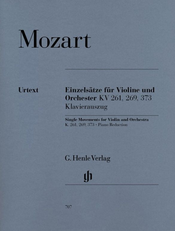 Mozart: Adagio K261 , Rondo K269 , Allegretto Grazioso K373  [Violin+Piano] (Henle)