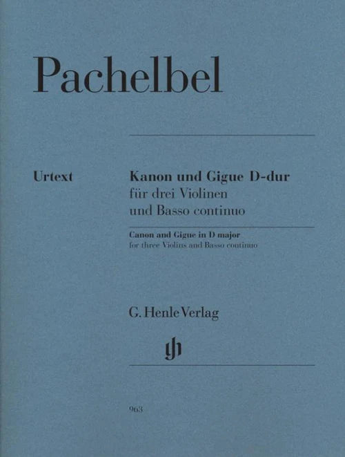 Chamber Music - Pachelbel: Canon in D (Henle) [3VLN, VC]