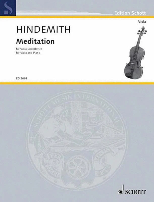 Hindemith: Meditation [Viola+Piano] (Schott)