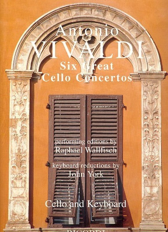 Vivaldi - 6 Great Cello Concertos [Cello+Piano] (Ricordi)