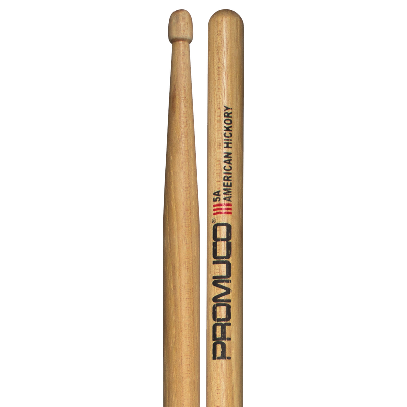 Drumsticks, Pair - Promuco American Hickory 5A Wood Tip