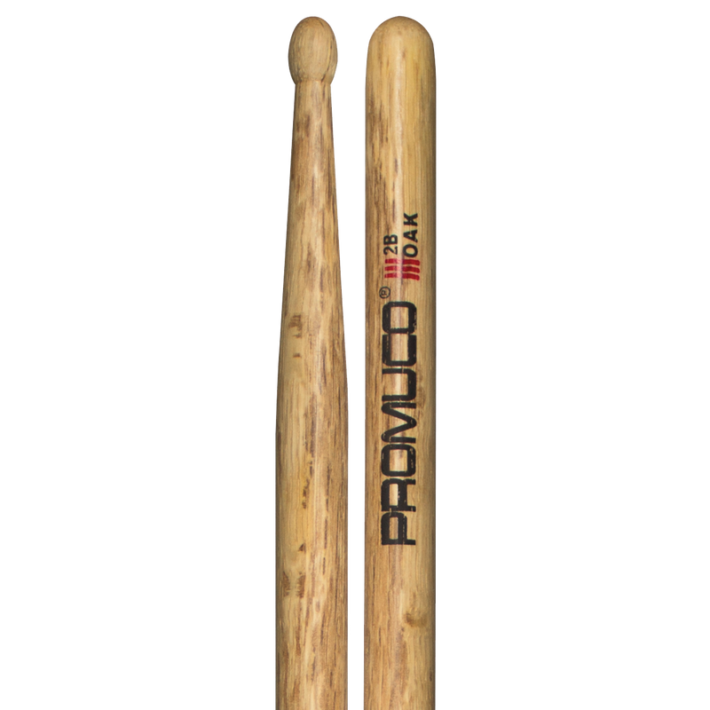 Drumsticks, Pair - Promuco Oak 2B Wood Tip