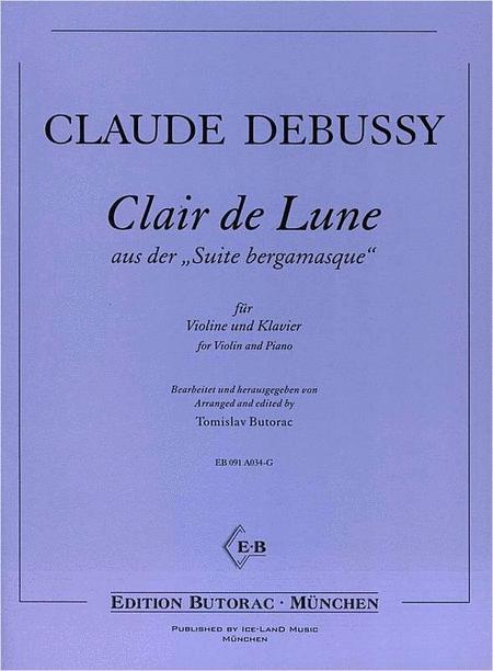 Debussy: Clair de Lune arr Butorac [Violin+Piano] (Iceland)
