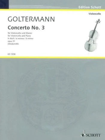 Goltermann: Concerto B min op 51 no 3 [Cello+Piano] (Schott)
