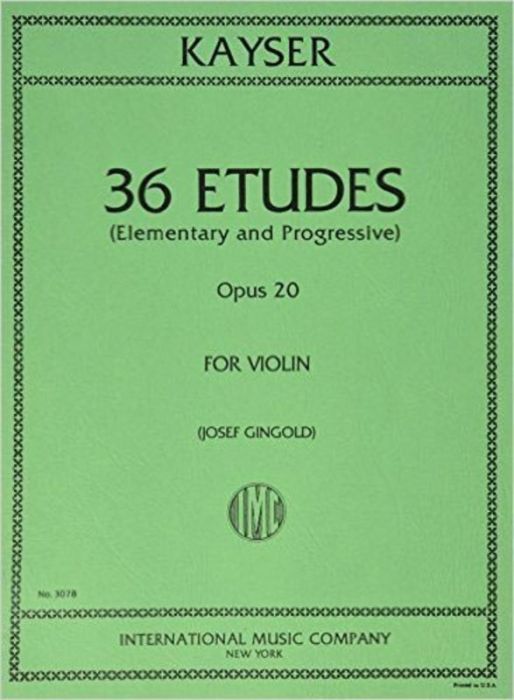 Kayser: 36 Studies op 20 [Violin] (EMB)