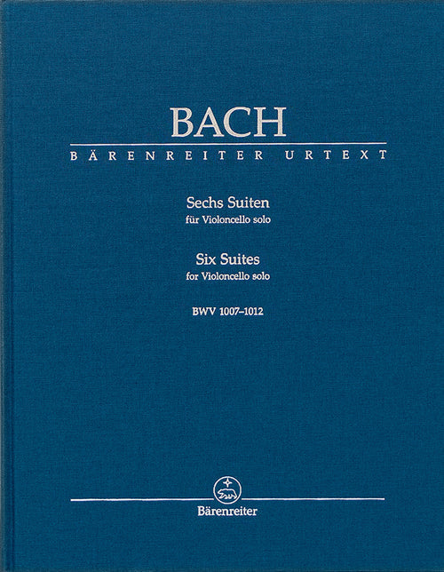 Bach: Suites, 6 for Cello - ed Talle (Barenreiter) [Hardbound]