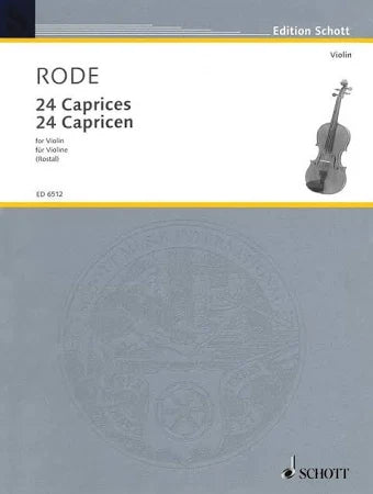 Rode: 24 Caprices [Violin+Piano] (Peters)