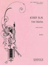 Suk: 4 Pieces op 17 - Band 1 - Nos 1+2 [Violin+Piano] (Simrock)