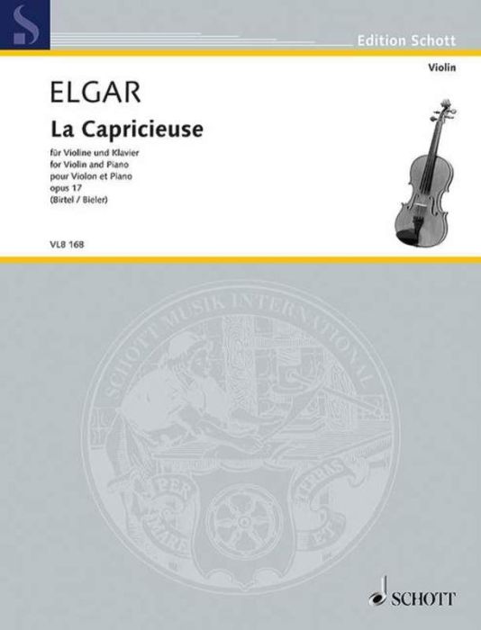 Elgar: La Capricieuse op 17 [Violin and Piano] Schott()