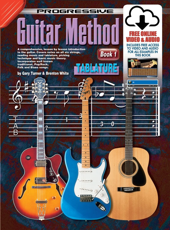 Progressive Guitar Method Book 1 BK/OA + Tablature