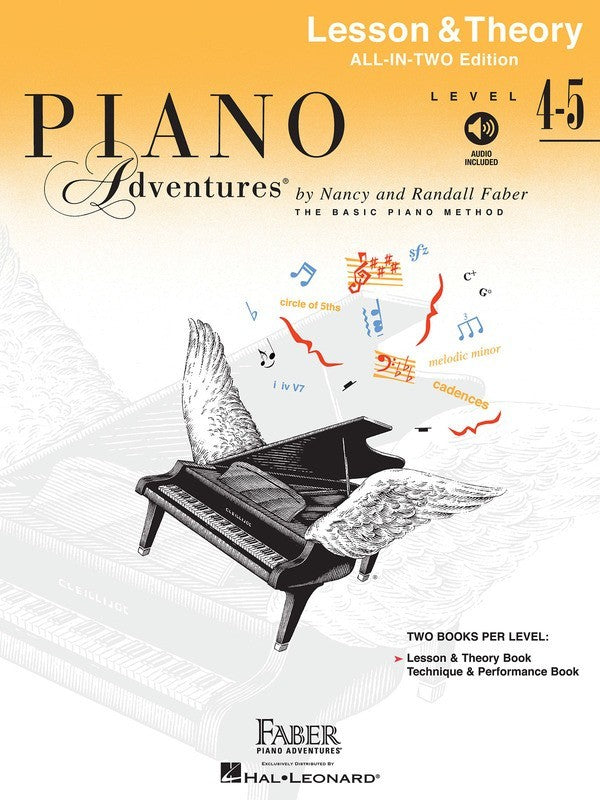 Piano Adventures - All in Two Lesson/Theory Book 4+5 with Audio DL