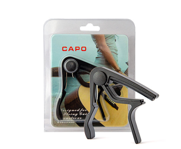 Guitar Capo: Beam, Acoustic/Electric. Spring Loaded