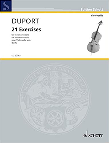 Studies, 21 for Cello - Duport	(Schott)