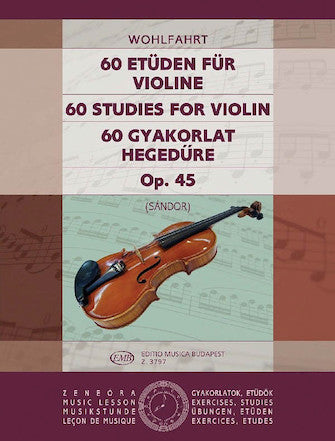 Wohlfahrt: 60 Studies op 45 for Violin (EMB)
