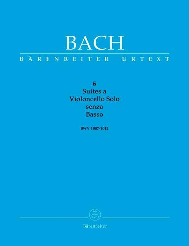 Suites, 6 for Cello - Bach ed Wenzinger (Barenreiter)