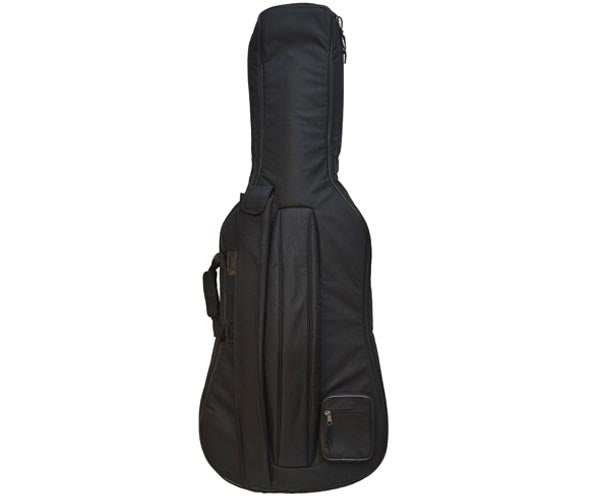 Cello Bag, FPS Pro. Black with red plush interior. 20mm, 2 straps,  4/4