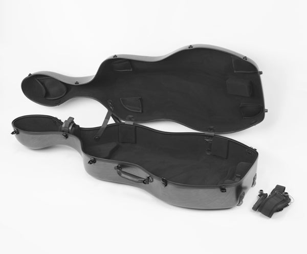 Cello Case HQ Poly Carbonate - Brushed Silver and Black