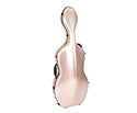 Cello Case, HQ Poly Carbonate, Brushed Rose Gold 4/4