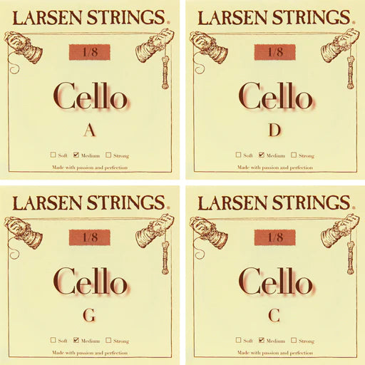 Cello String Larsen Medium Set 1/8