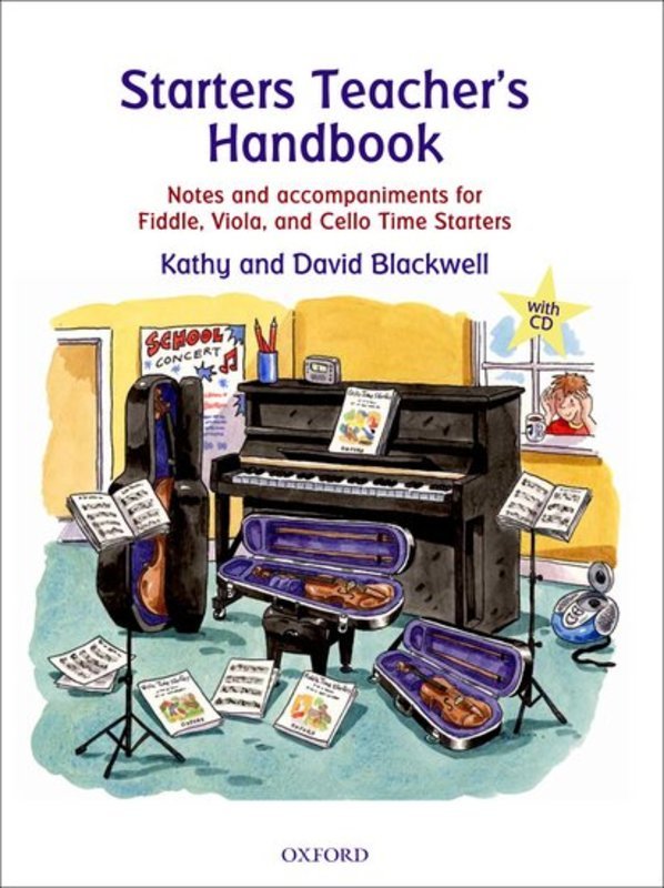 Fiddle Time Starters Teachers Handbook - For Vln,Vla, Vc. BK/CD