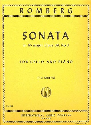 Romberg	Sonata Bflat Maj op 38 no 3 [Cello/Piano] (IMC)