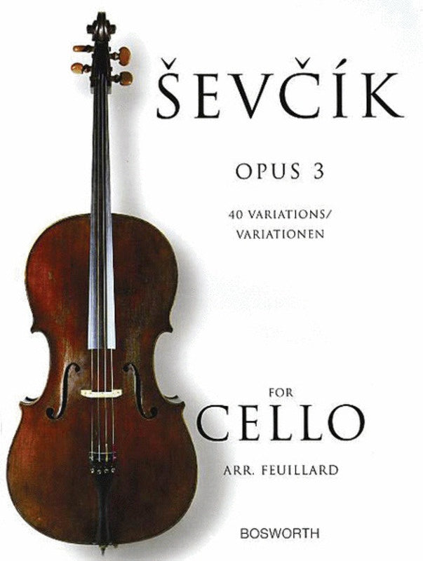 Bowing Exercises, 40 Variations Op 3 for Cello - Sevcik/Feuillard