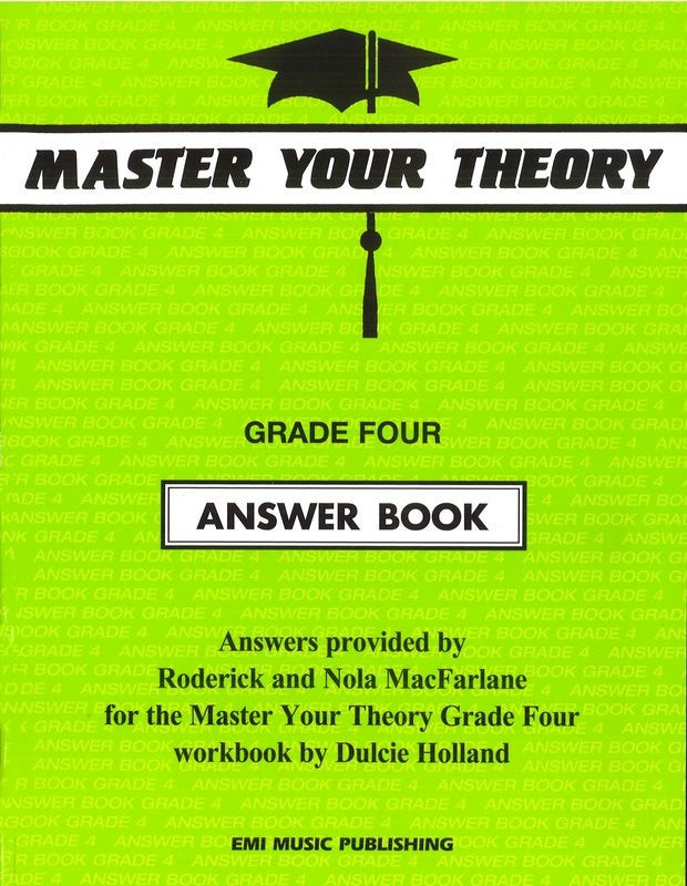 Dulcie Holland: Master Your Theory GR 4 ANSWER BOOK