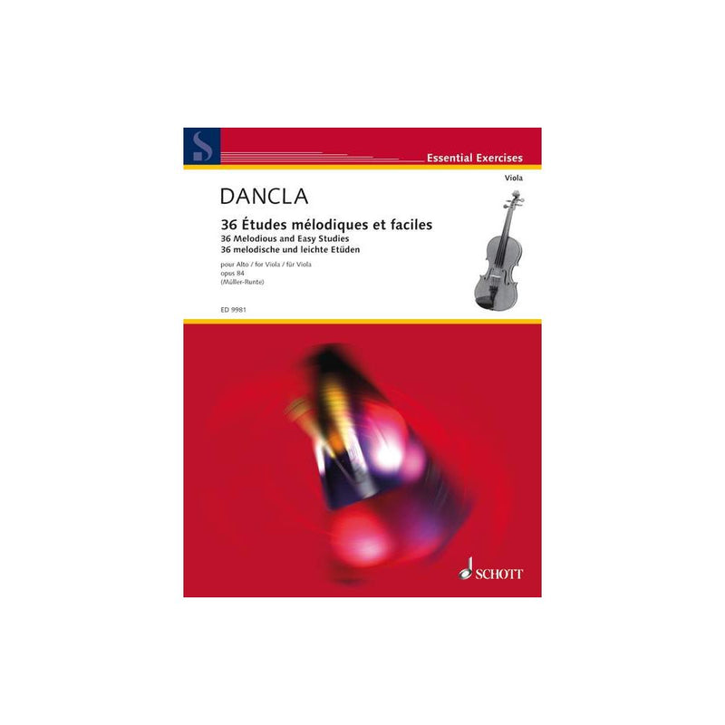 Dancla - 36 Melodious and Easy Studies op 84 VIOLA	(Schott)