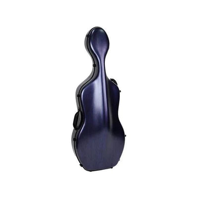 Cello Case, HQ Poly Carbonate - Brushed Blue 4/4