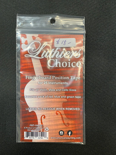 Fingerboard Position Tape - Luthier's Choice. Large Pack.