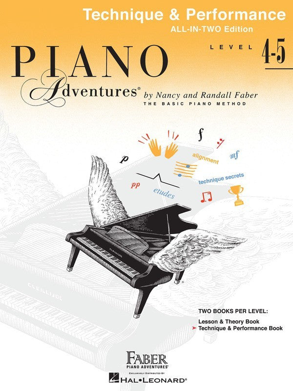 Piano Adventures -  All in Two Technique/Performance BK 4/5