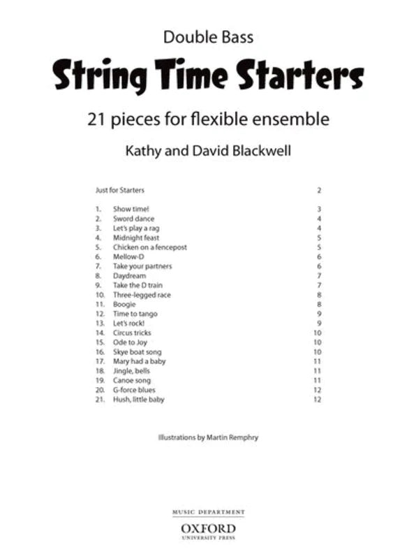 String Time Starters - Double Bass Book