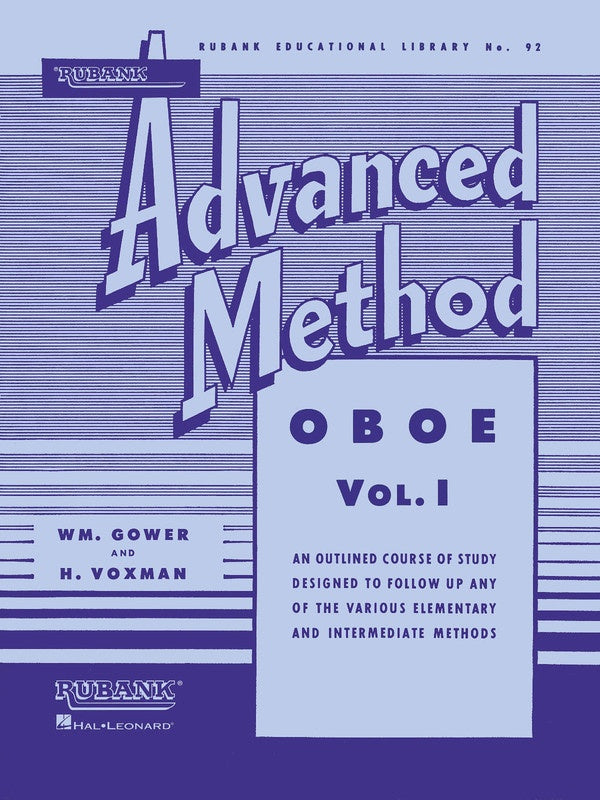 Advanced Method Oboe Book 1 (Rubank)