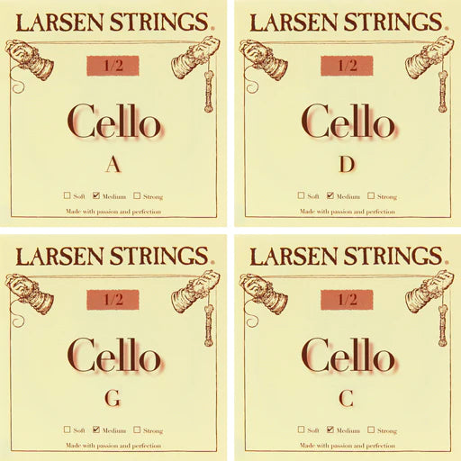 Cello Strings Larsen Set 1/2 Medium