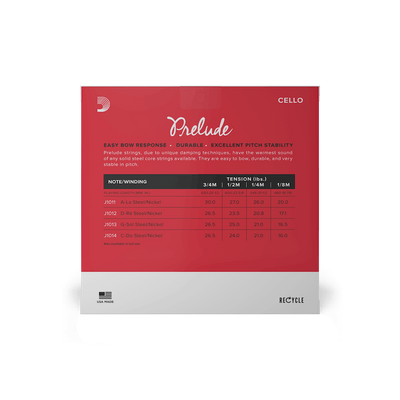 Cello Strings D'Addario Prelude Set 1/2