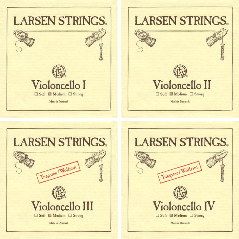 Cello Strings Larsen Set Medium 4/4