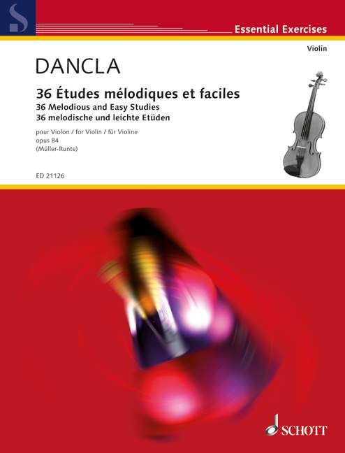 Dancla - 36 Melodious and Easy Studies for Violin opus 84 (Schott)
