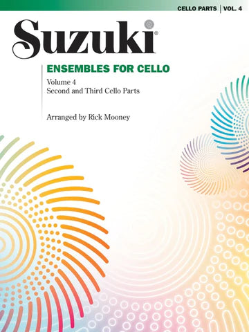 Suzuki Cello Vol 4 Ensembles for Cello Duo, Trio